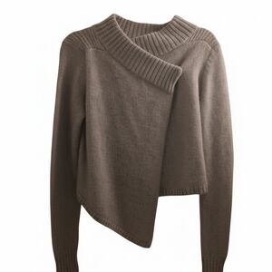 Givenchy Paris Cashmere Mohair Asymmetrical Sweater | Beige | Size M | Designer